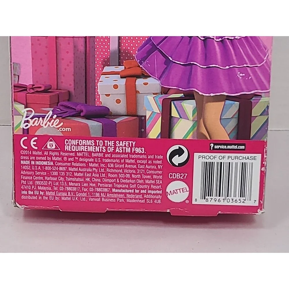 2014 Mattel Barbie Happy Holiday Doll - Christmas Morning CDB27